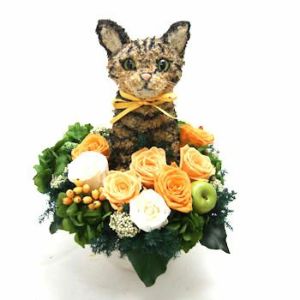 猫好きが喜ぶ 猫種で選ぶフラワーギフト トピアリー猫 アトリエ花倶楽部