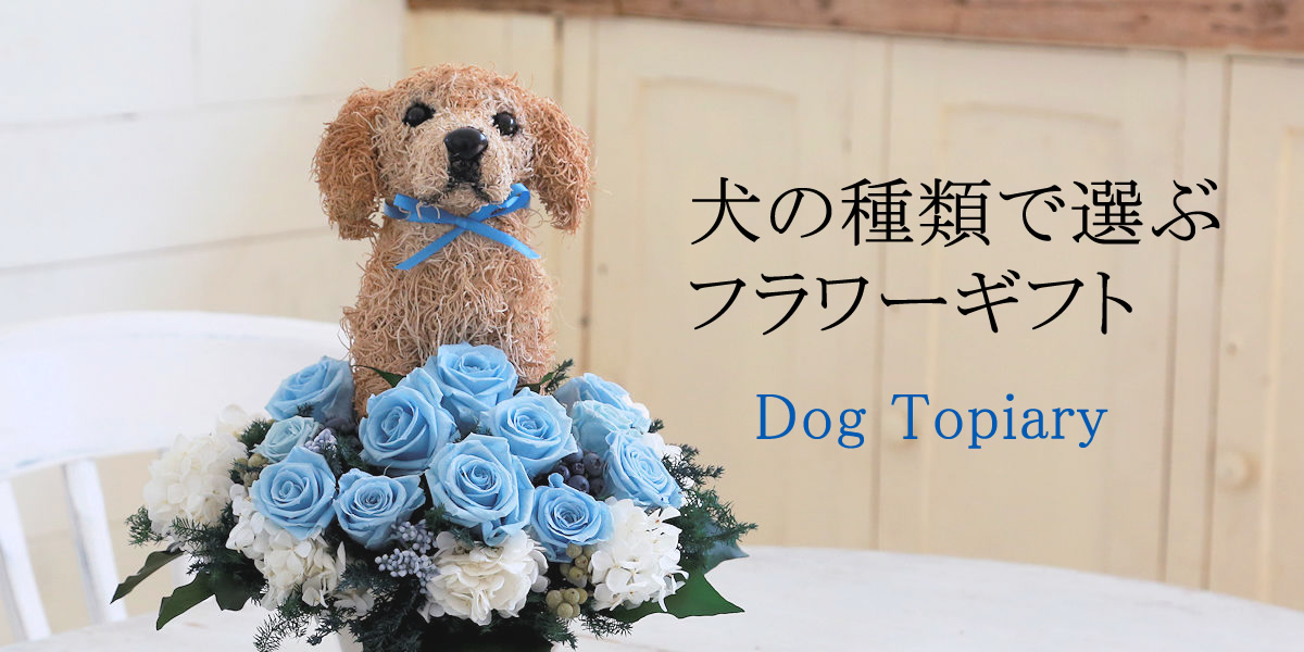 犬好きが喜ぶプレゼント 高級犬グッズ 犬花 犬の形 犬のぬいぐるみ