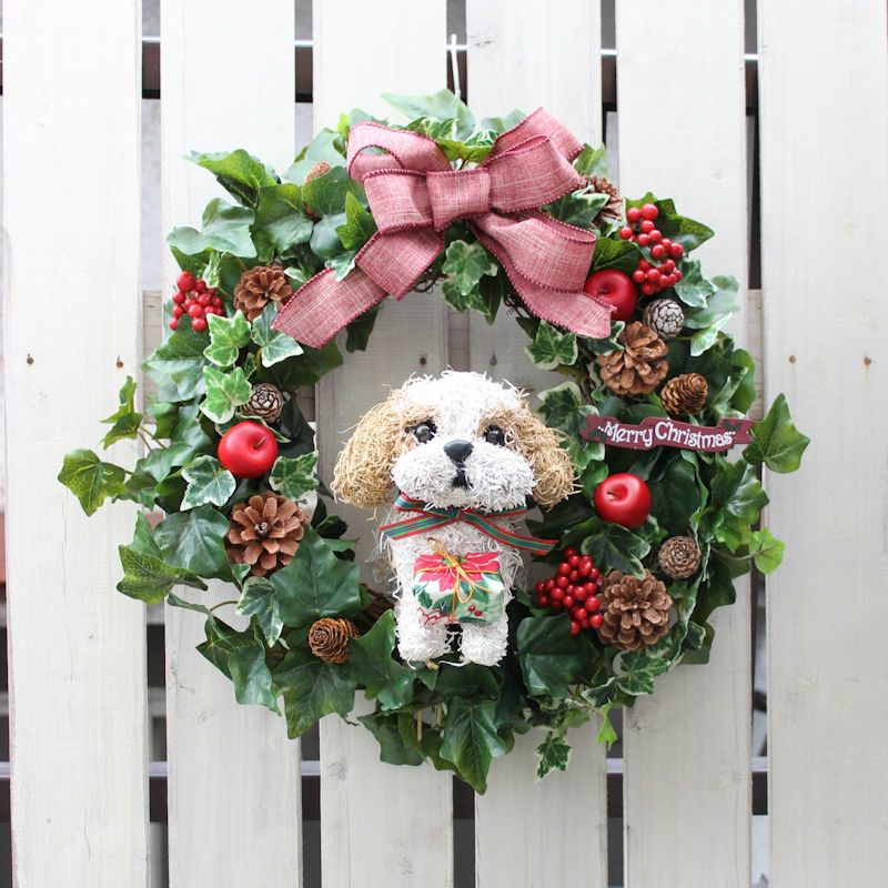 クリスマスリース　シーズー