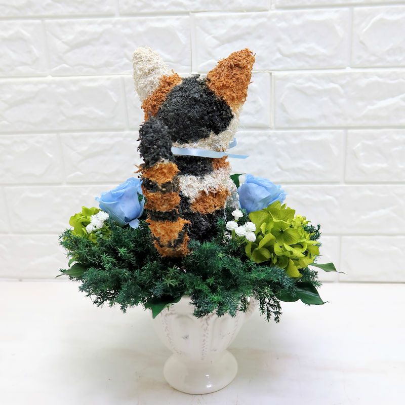 プリザーブドフラワー猫