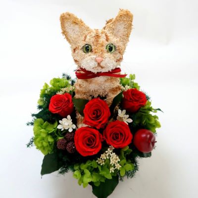 猫好きが喜ぶ 猫種で選ぶフラワーギフト トピアリー猫 アトリエ花倶楽部 猫好きが喜ぶ 猫種で選ぶフラワーギフト トピアリー猫 アトリエ花倶楽部