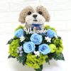 ペットサロン開店祝いに　犬花アレンジ