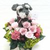 母の日犬　フラワーギフト